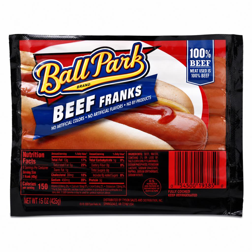 Ball Park Beef Franks 15 oz