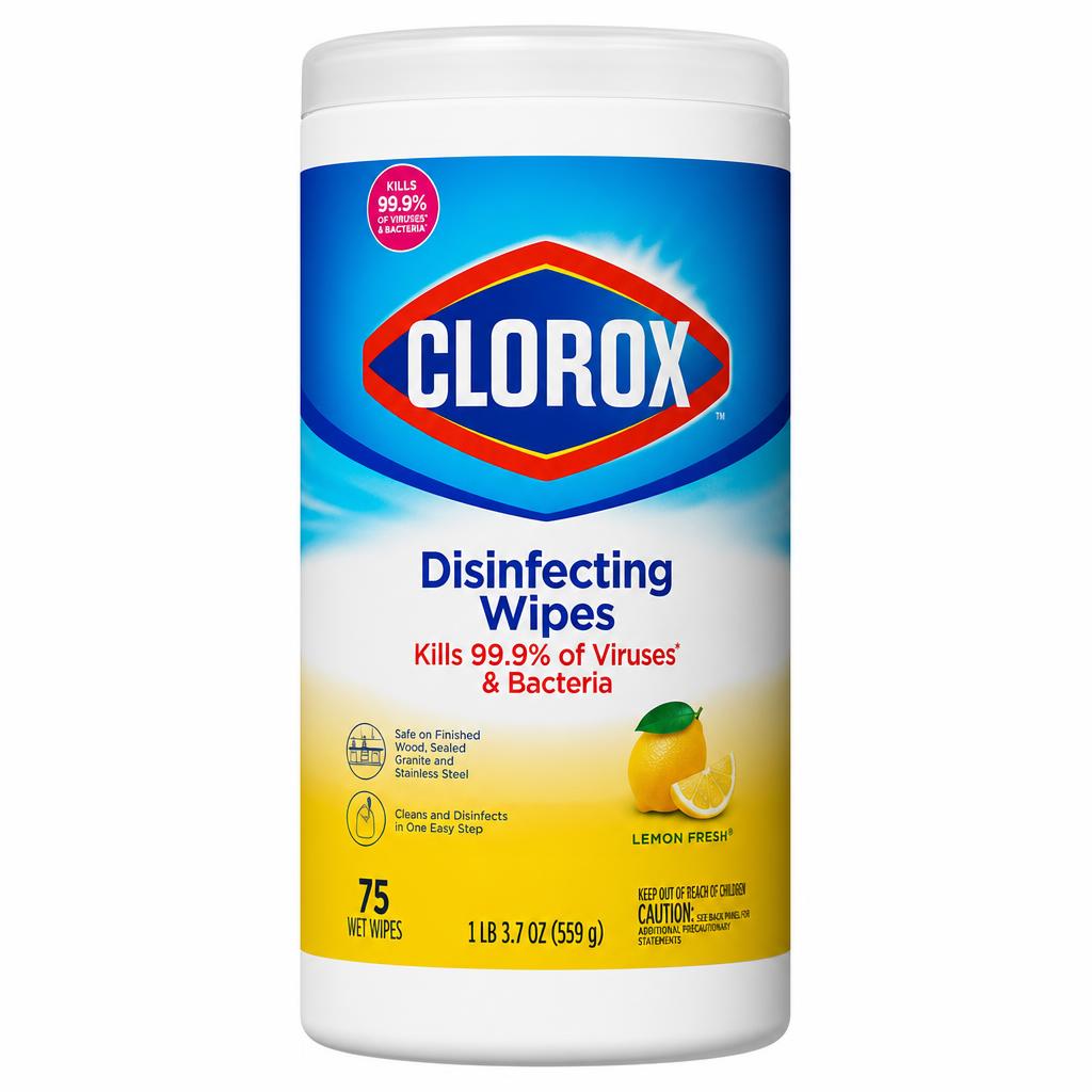 Clorox Disinfecting Wipes Lemon Fresh 75 ct