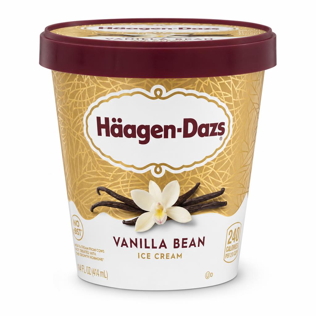 Häagen-Dazs Vanilla Bean Ice Cream 14 oz