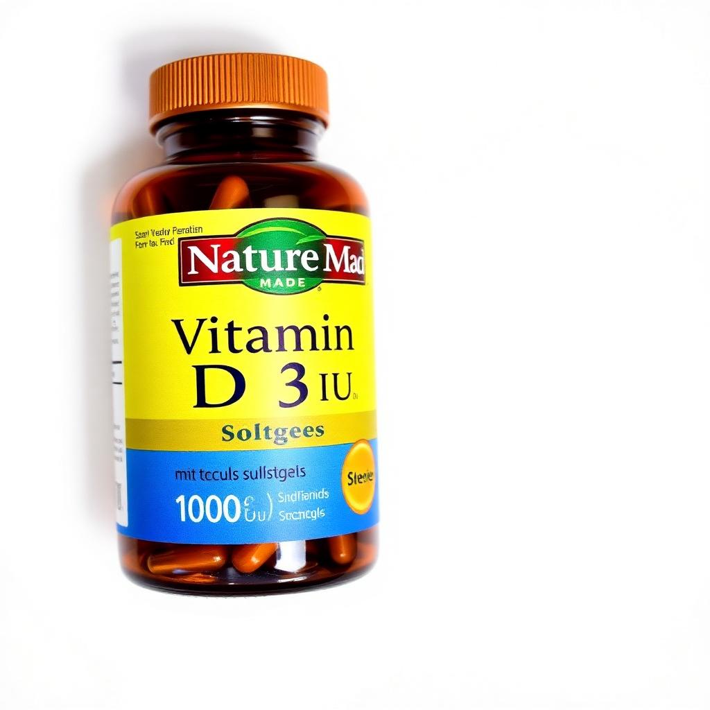 Nature Made Vitamin D3 1000 IU Softgels 100 ct