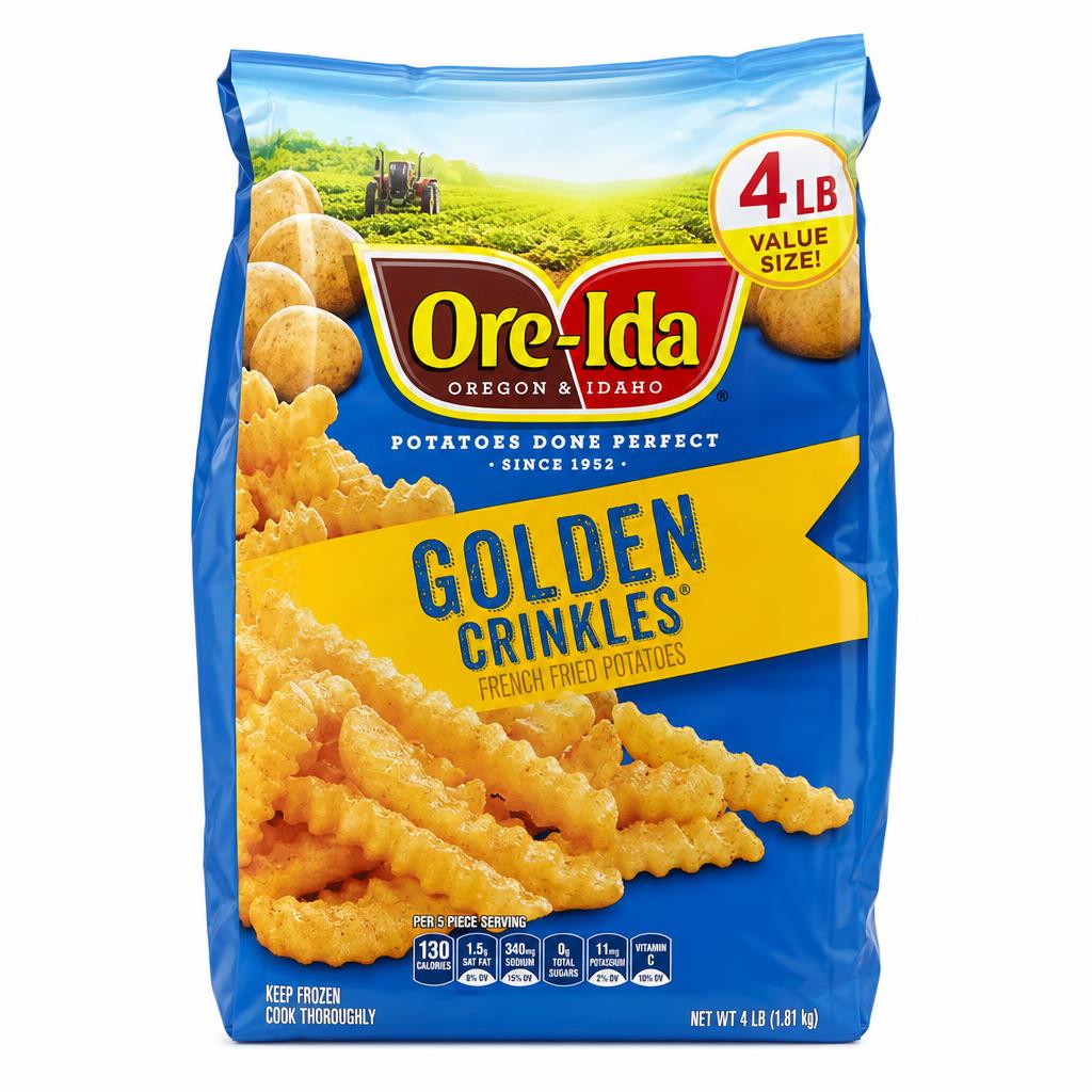 Ore-Ida Golden Crinkles French Fries 4 lb