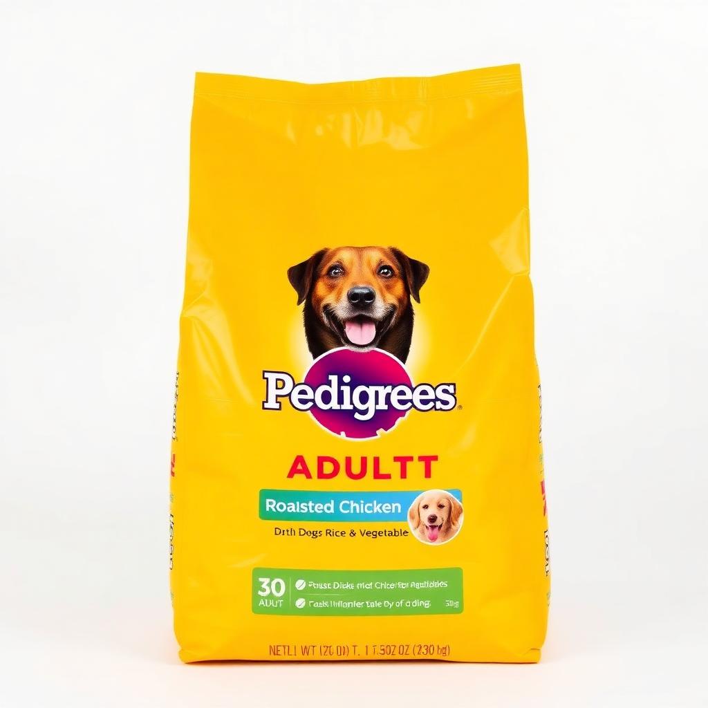 Pedigree Adult Roasted Chicken Rice & Vegetable Dry Dog Food 30 lb